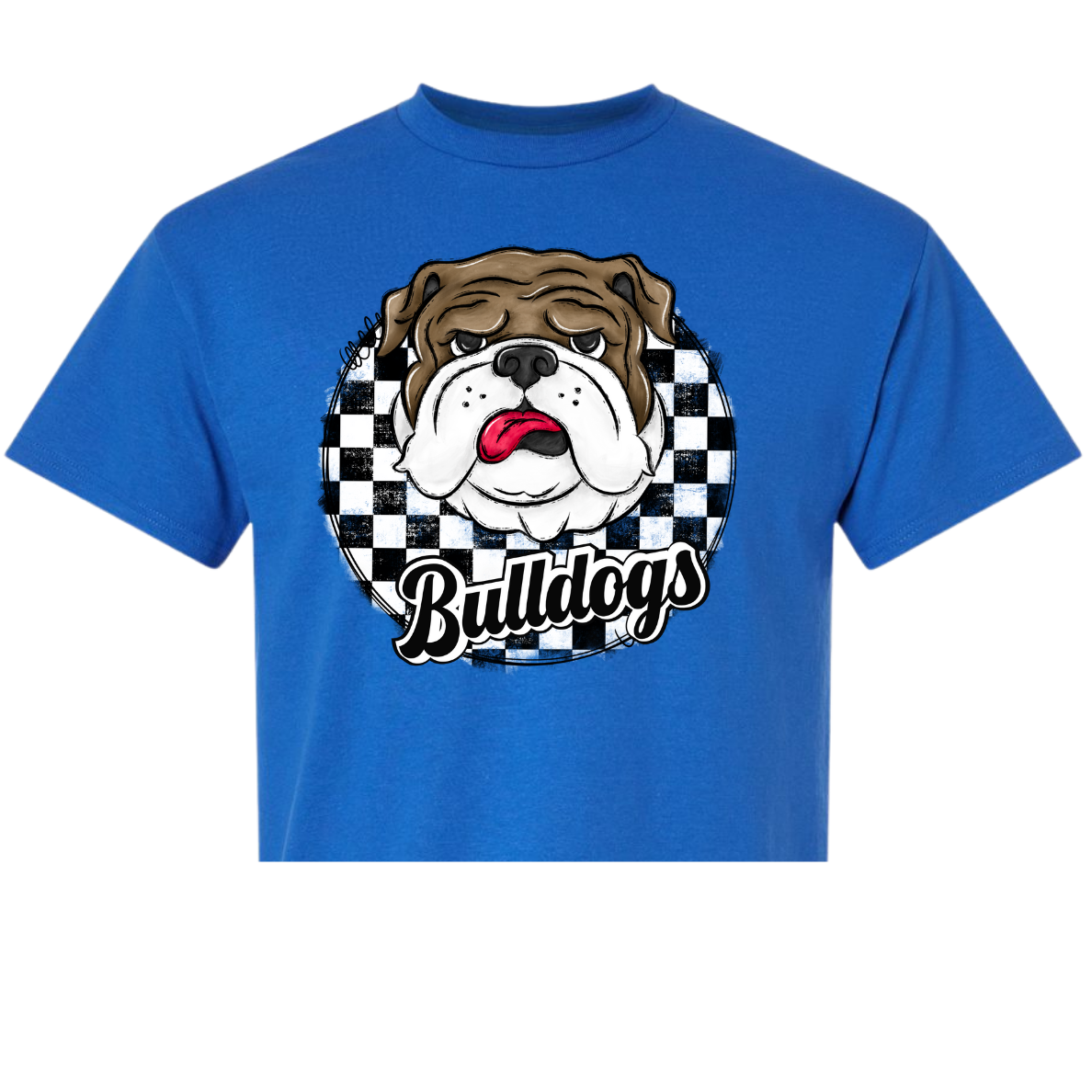 Checkered Bulldogs/Bulldog Head Shirt Order