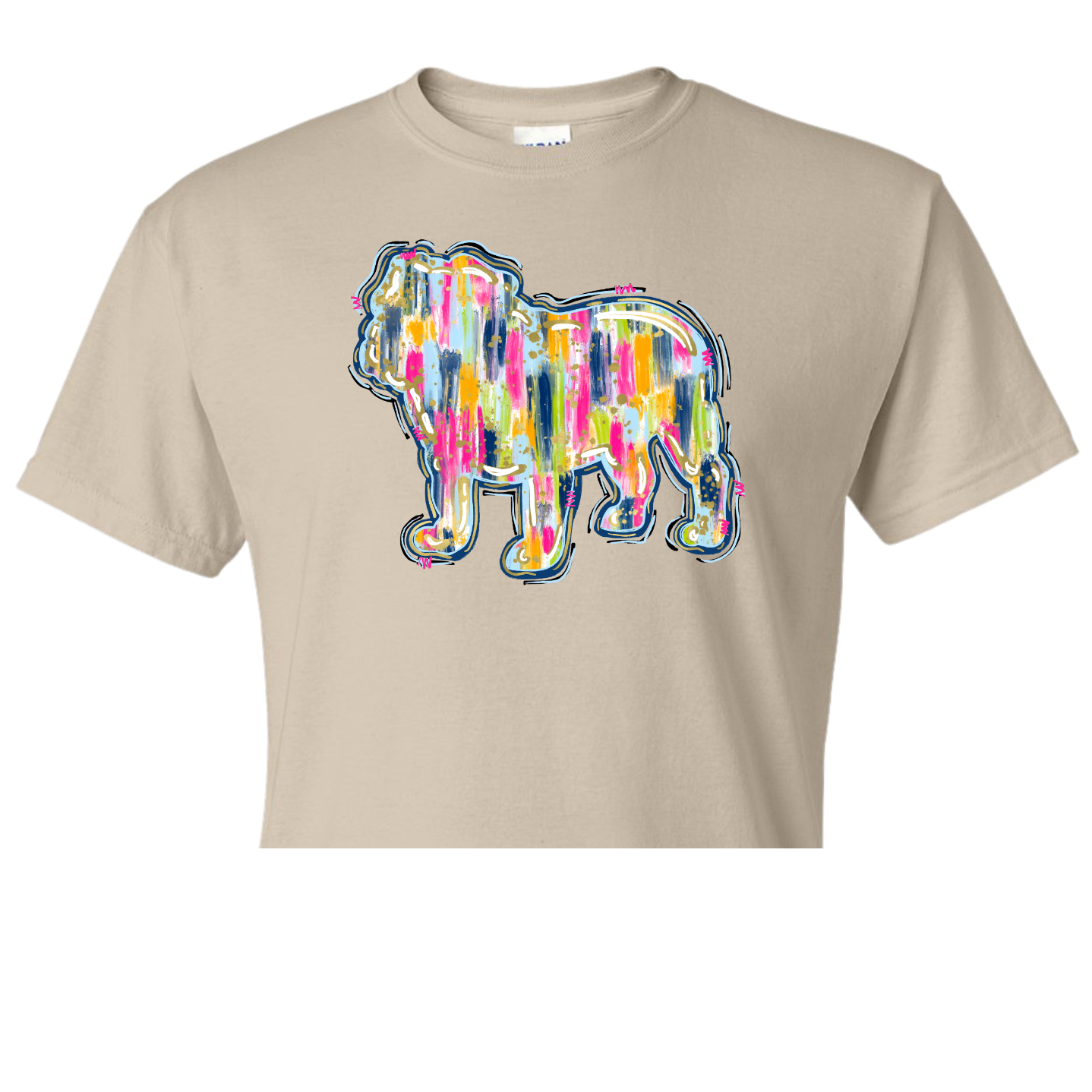 Rainbow Bulldog Silhouette Shirt Order