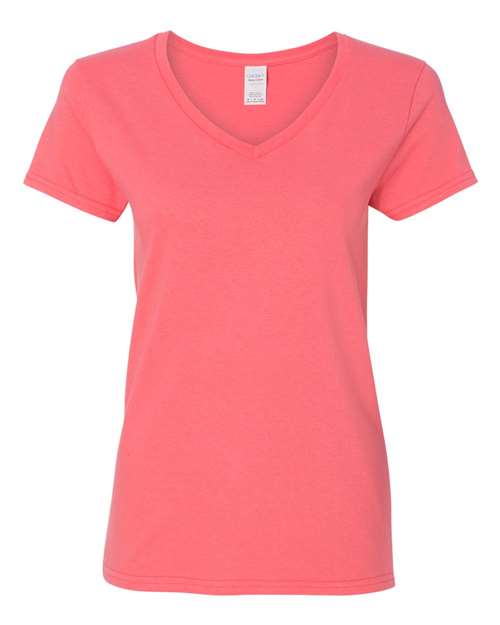 ADULT-Gildan - Heavy Cotton™ Women’s V-Neck T-Shirt - 5V00L