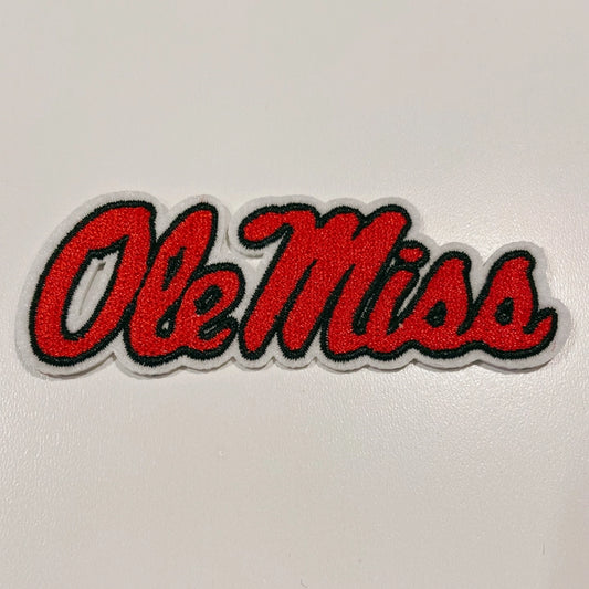 3.5" Ole Miss - Embroidered Hat Patch