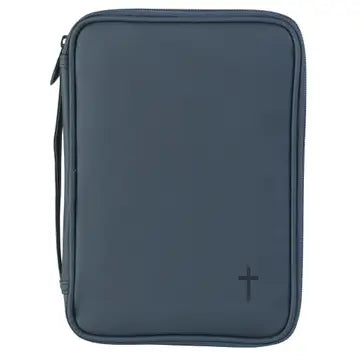 Bible Cover Navy Cross Vinyl Thinline