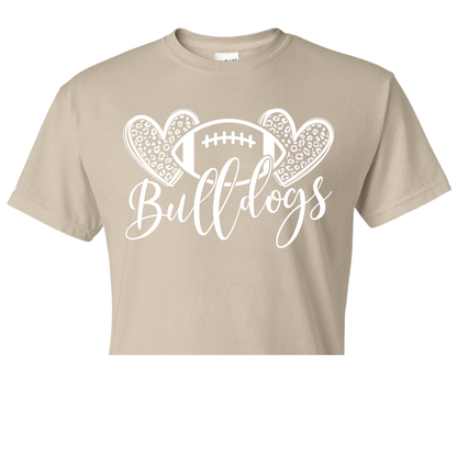 Bulldog Heart Football Shirt Order