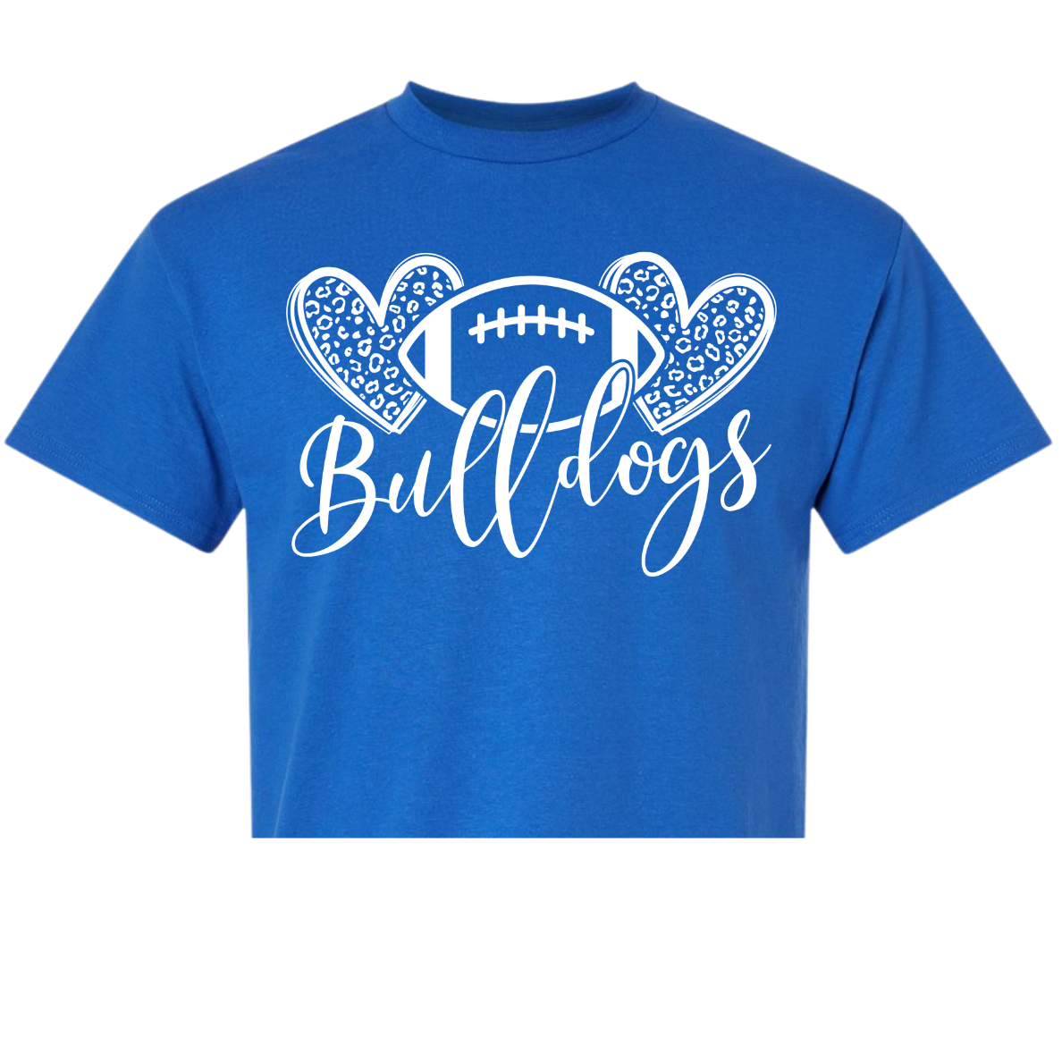 Bulldog Heart Football Shirt Order