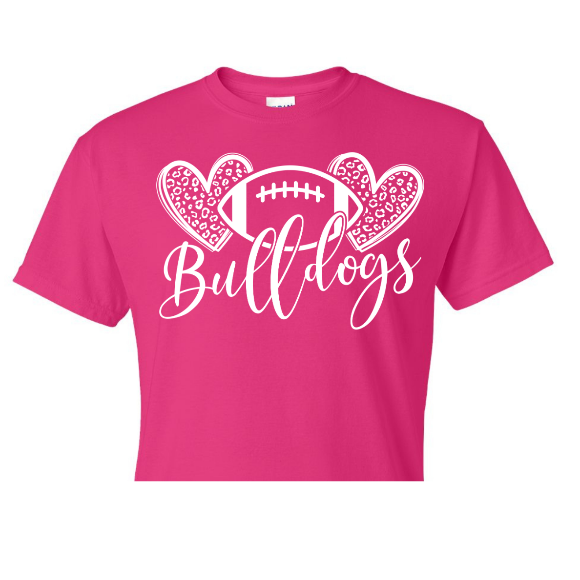 Bulldog Heart Football Shirt Order