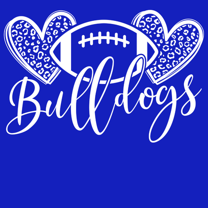 Bulldog Heart Football Shirt Order