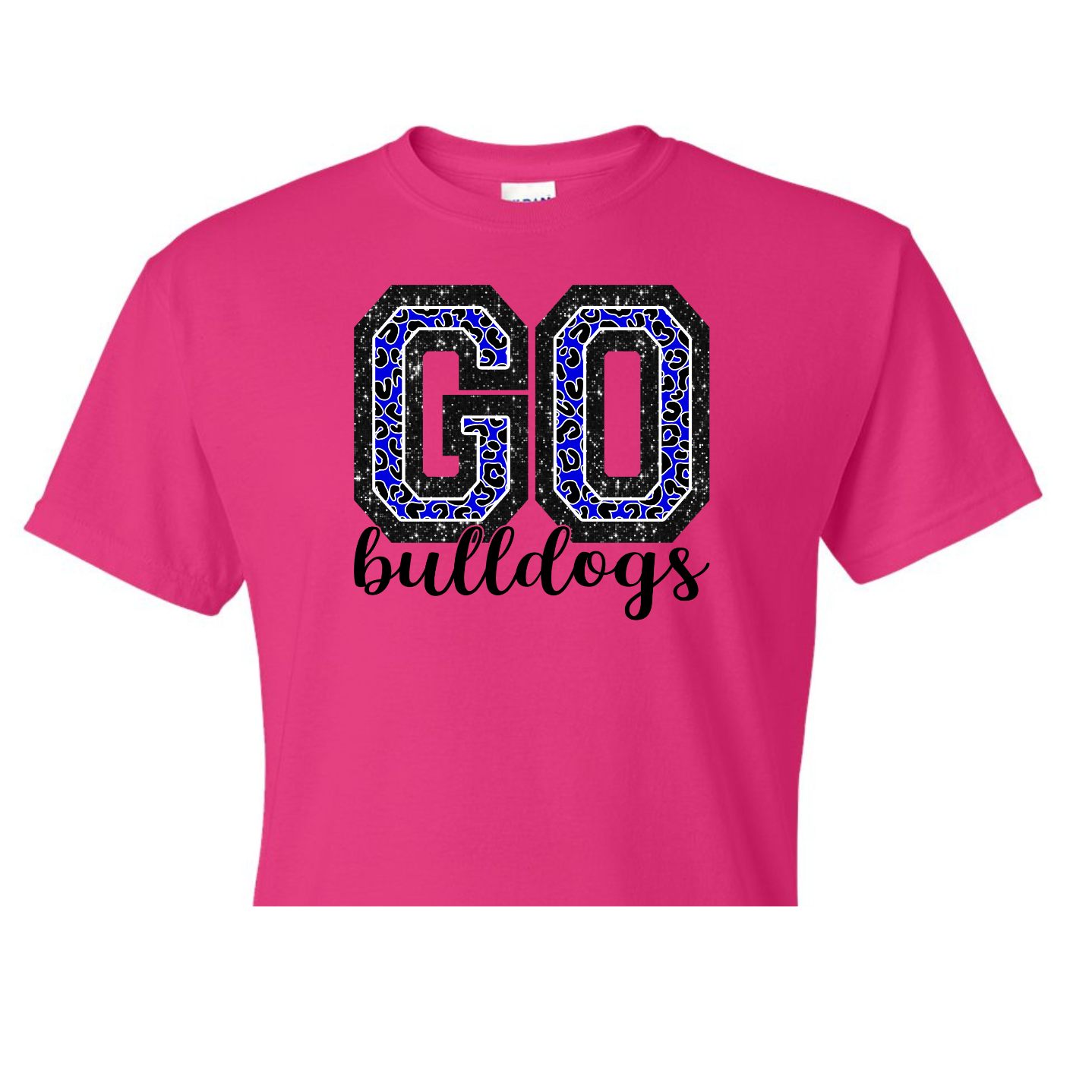 Blue Cheetah Go Bulldogs Shirt Order