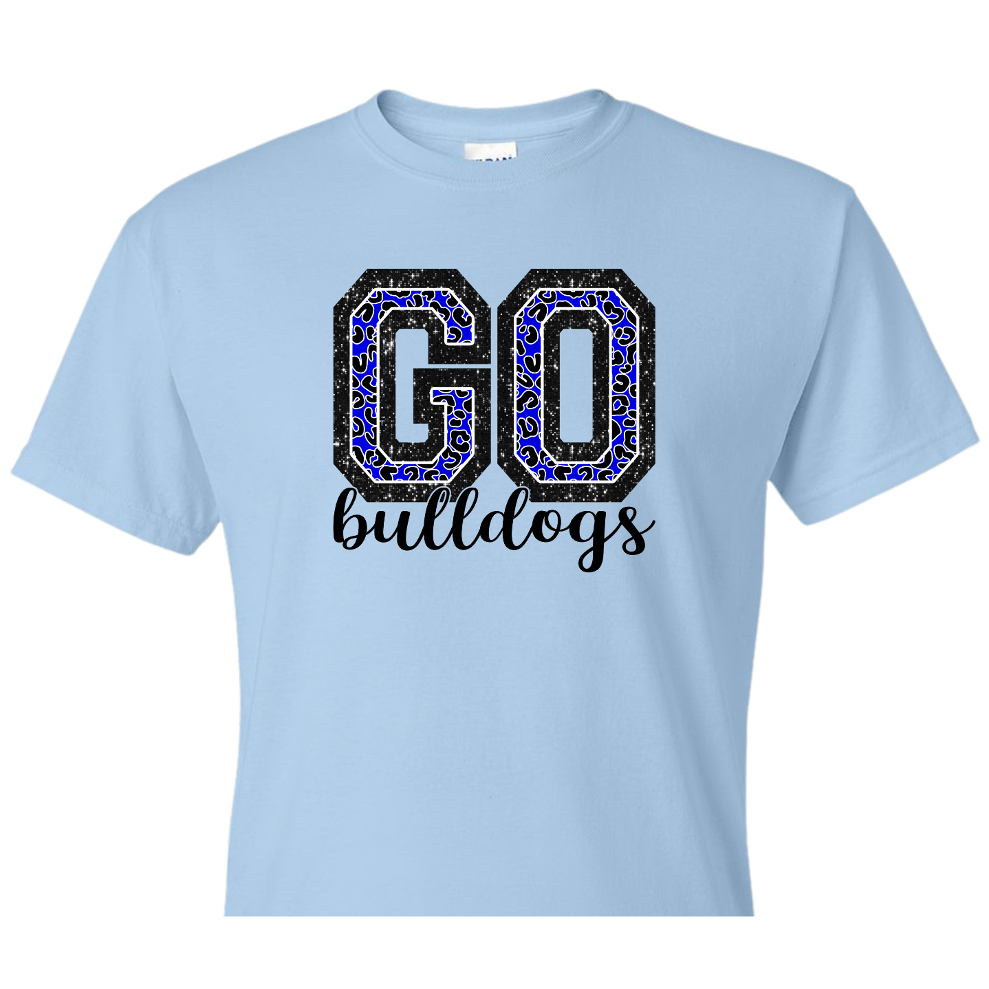 Blue Cheetah Go Bulldogs Shirt Order