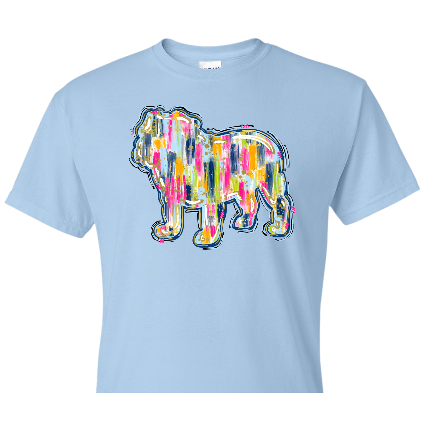 Rainbow Bulldog Silhouette Shirt Order