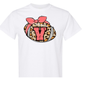 Peach Football Bulldog Bow Shirt Order