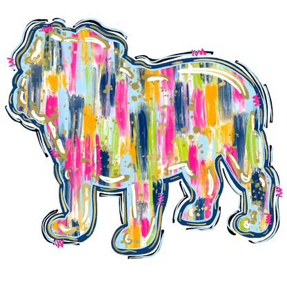 Rainbow Bulldog Silhouette Shirt Order