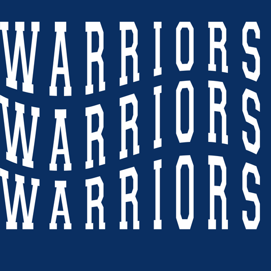 Adult Wavy Stack Warriors Logo Shirt Order