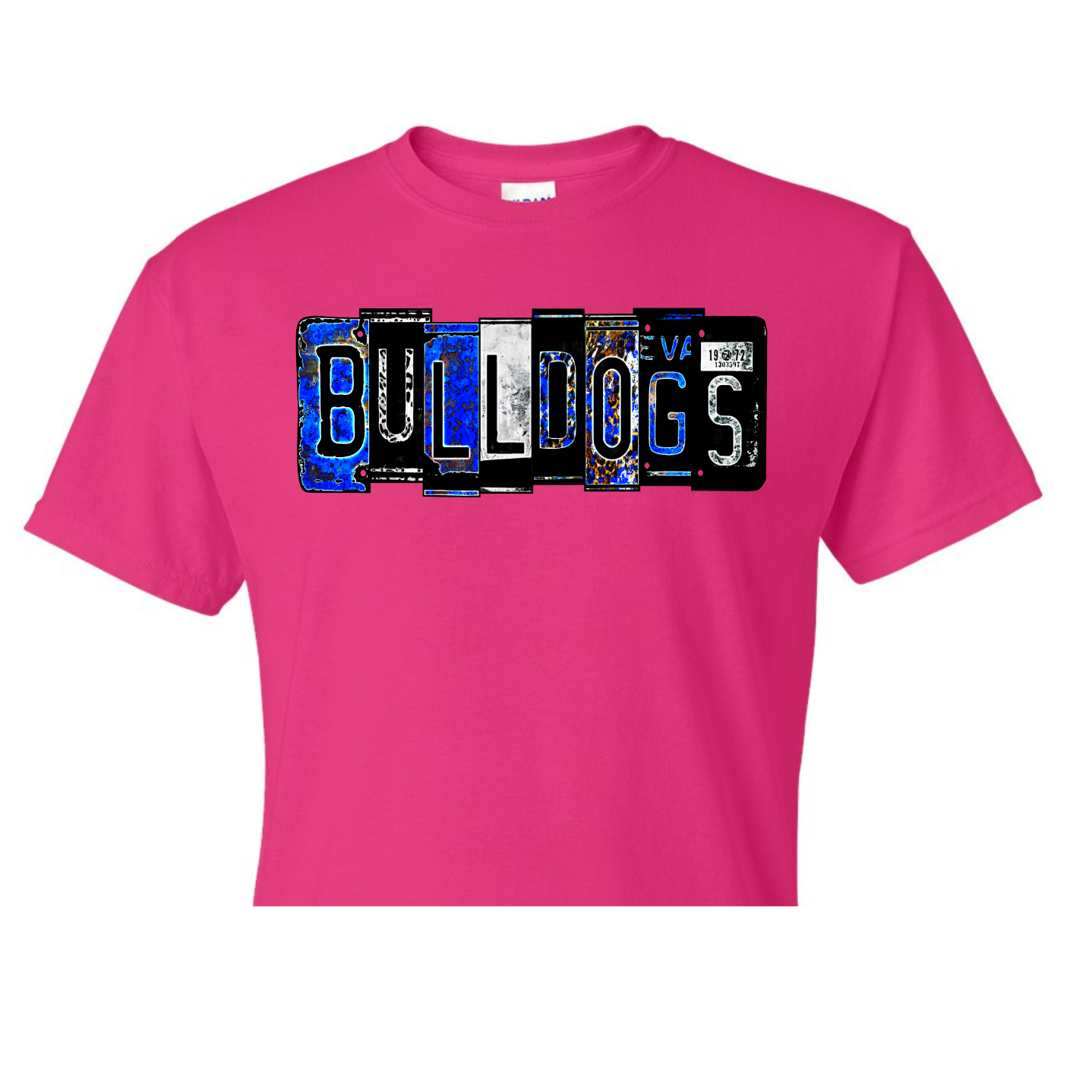 Bulldogs License Plate Shirt Order