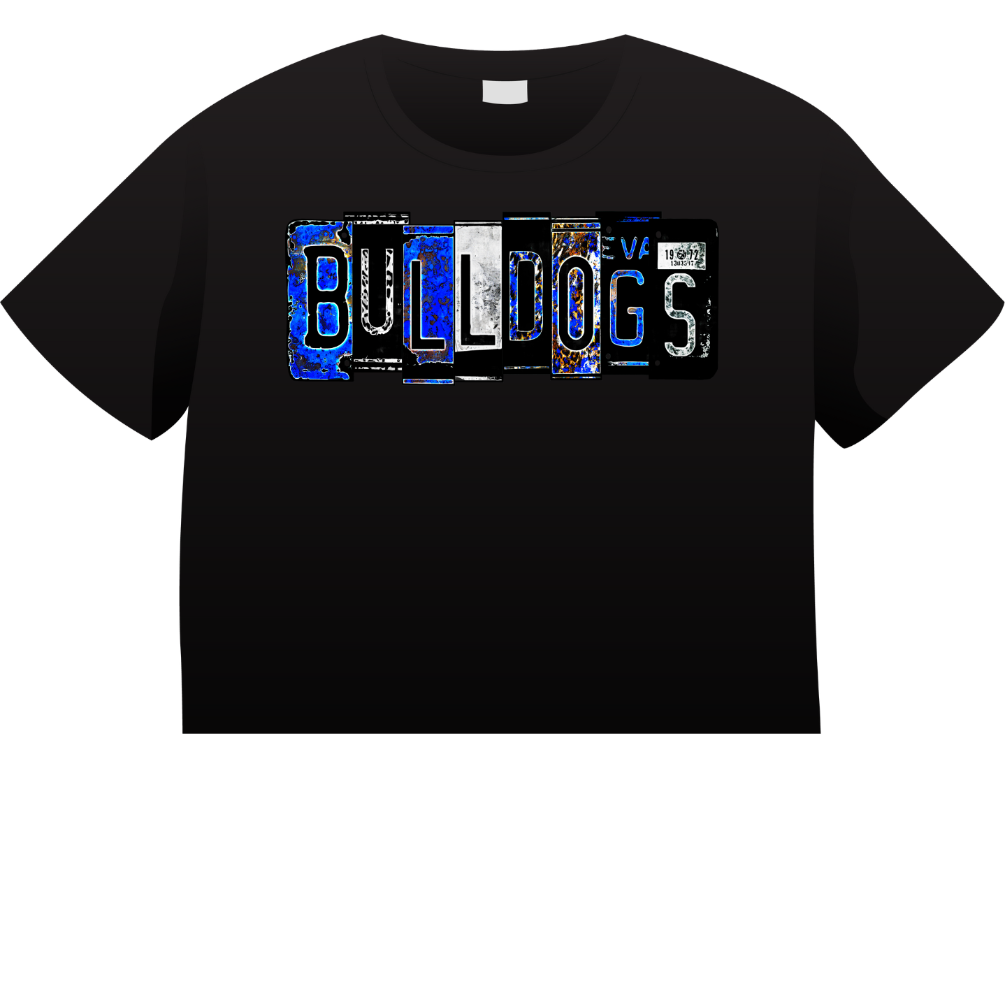 Bulldogs License Plate Shirt Order