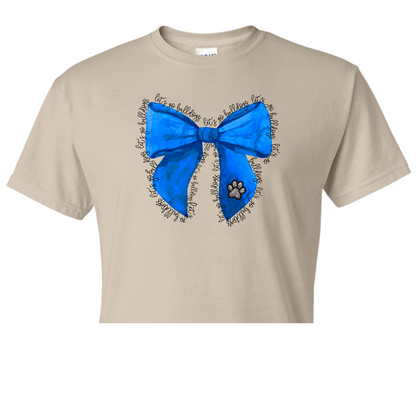 Let’s Go Bulldogs Blue Bow Shirt Order