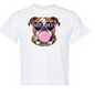 Heart Glasses/Bubble Gum Bulldog Head Shirt Order