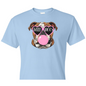 Heart Glasses/Bubble Gum Bulldog Head Shirt Order