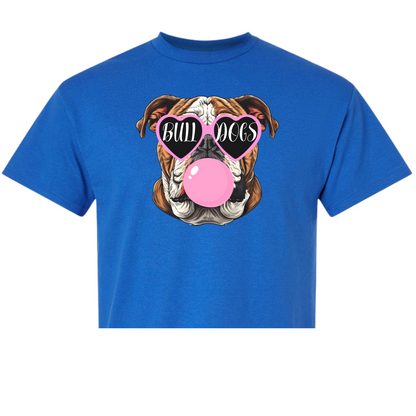 Heart Glasses/Bubble Gum Bulldog Head Shirt Order