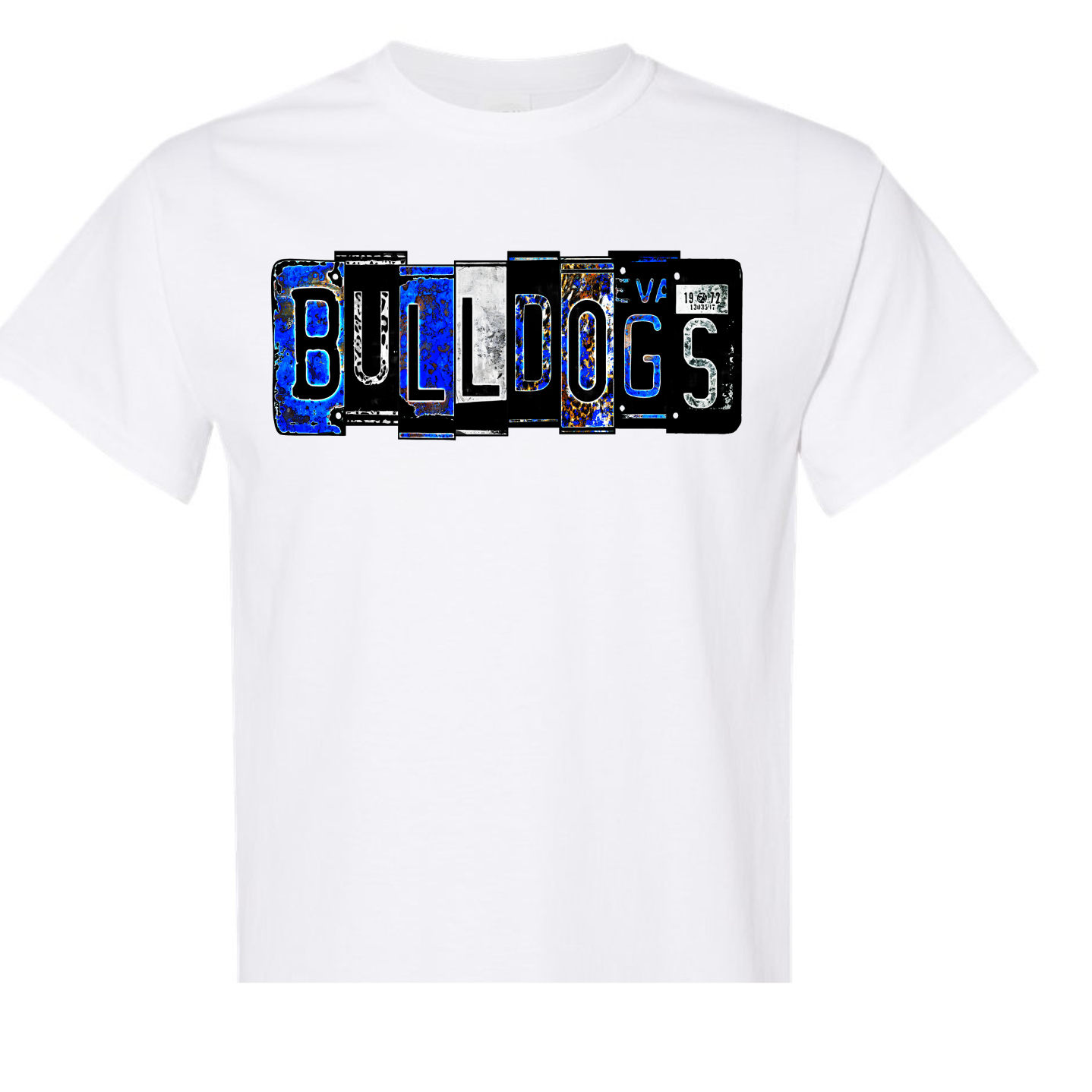 Bulldogs License Plate Shirt Order