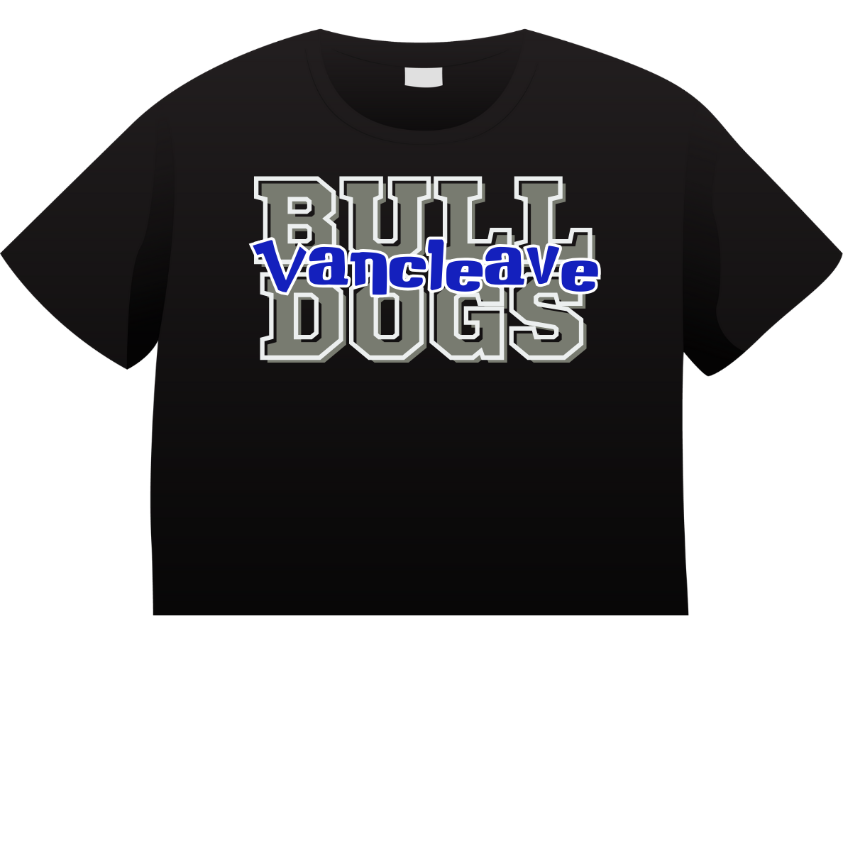 Bulldog Grey Words Shirt Order